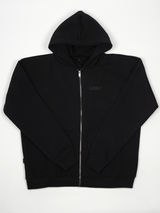 Oversized Zip Hoodie - GRNK Core - All Black