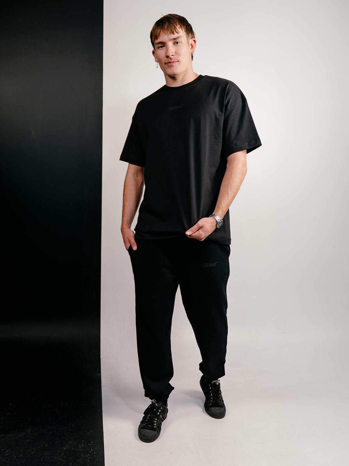 Oversized T-Shirt - GRNK Core - All Black