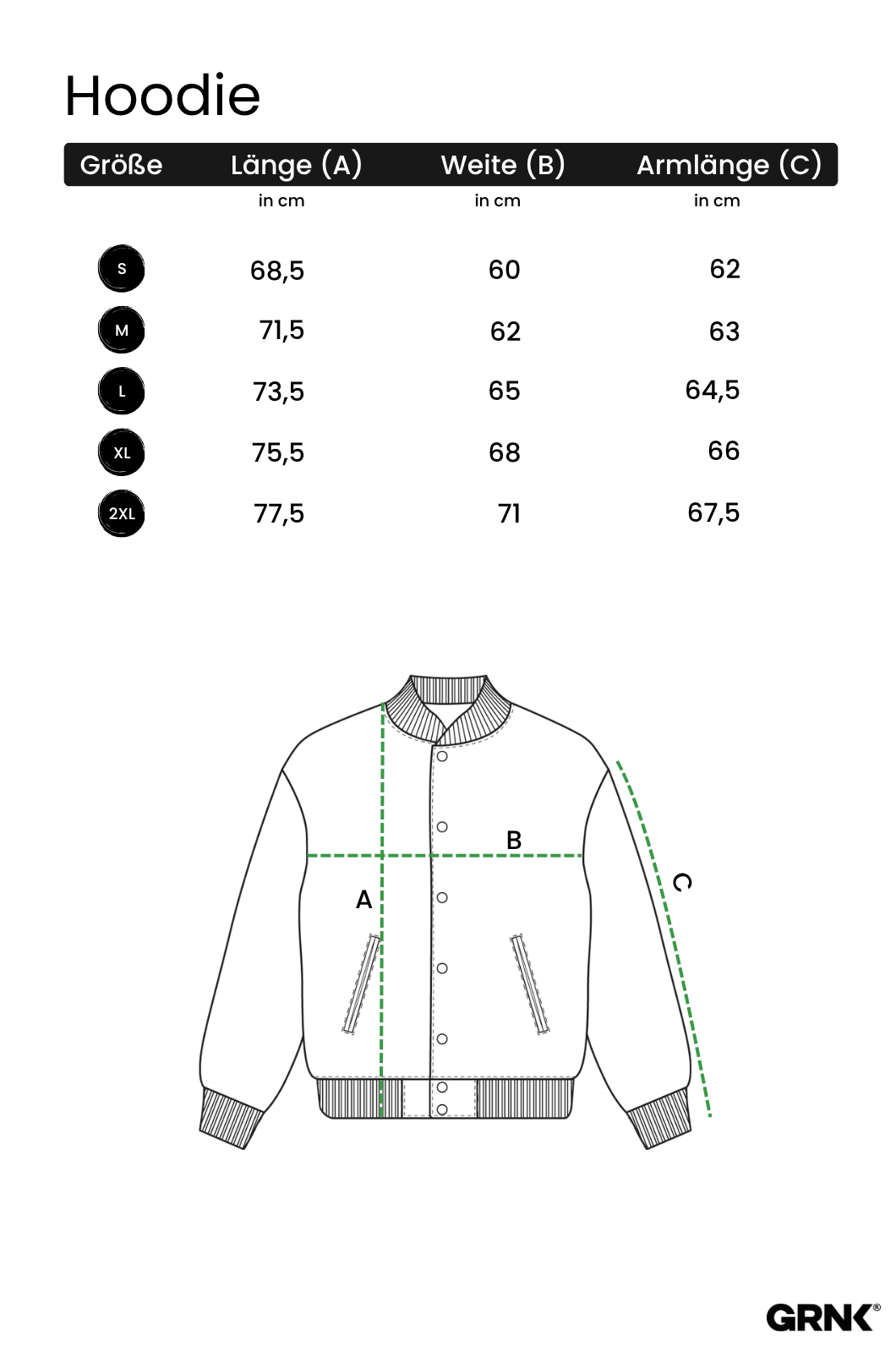 Collegejacke - GRNK - Club der schönen Körperhülsen